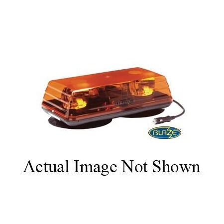 Ecco Blaze Ii Mini Rotating Light Bar, Amber, Led Lamp, Vacuum Magnet Mount, 480 Fpm Flashes Per Minute 5135A-VM